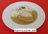 Přírodní vepřový plátek, rýže.jpg
