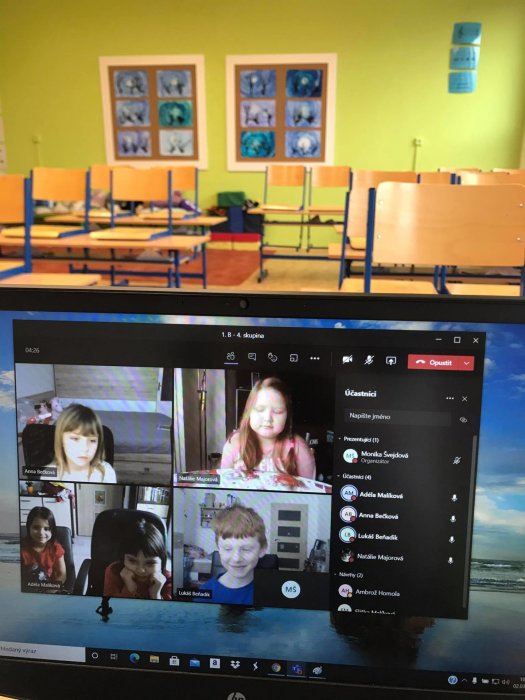 Březnová online výuka